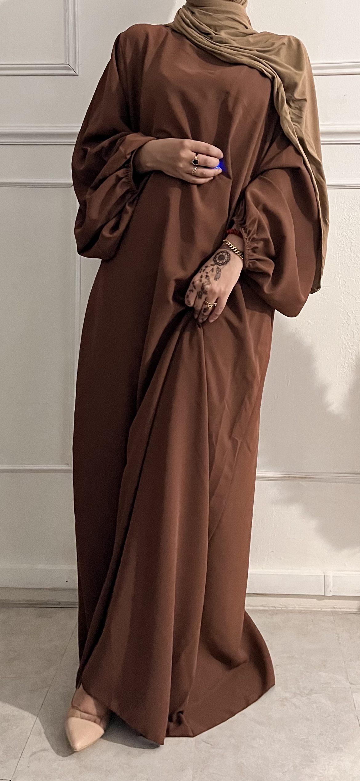 ABAYA DROOP CHOCO