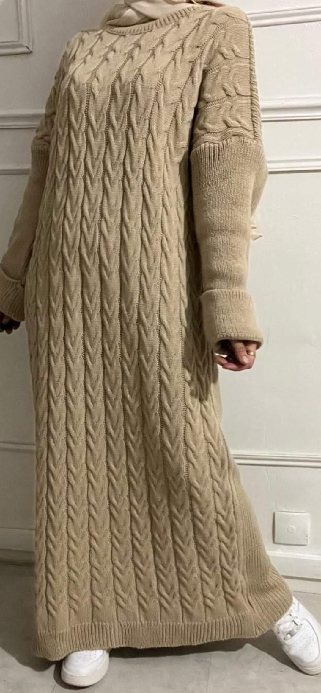 WAYNE SWEATER DRESS taupe