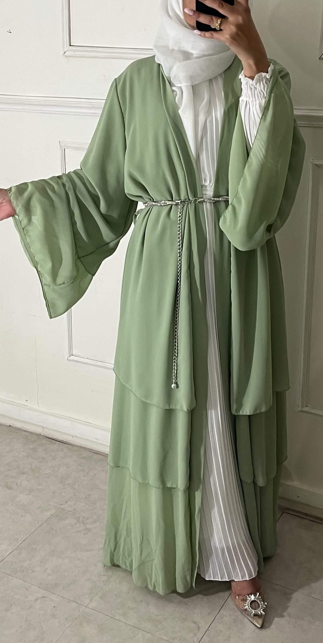 ABAYA KIMONO NEYLA water green